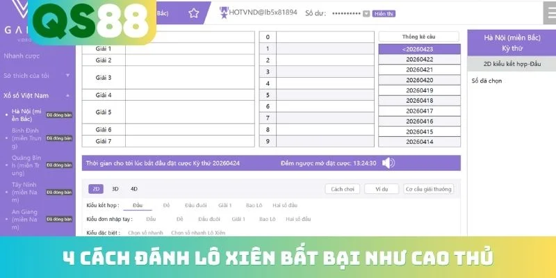 Hướng Dẫn Cách Đánh Lô Xiên QS88 - 5 Quy Tắc Cho Hội Viên Hướng Dẫn Cách Đánh Lô Xiên QS88 - 5 Quy Tắc Cho Hội Viên