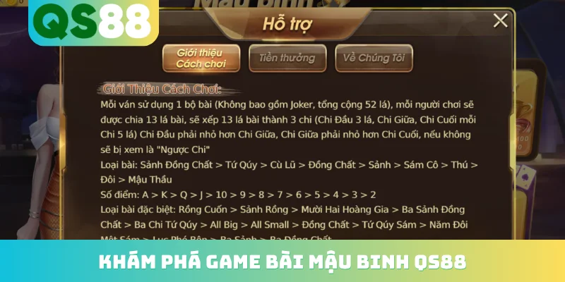 Mậu Binh QS88 - Những Quy Tắc Xếp Bài Thông Minh Nhất