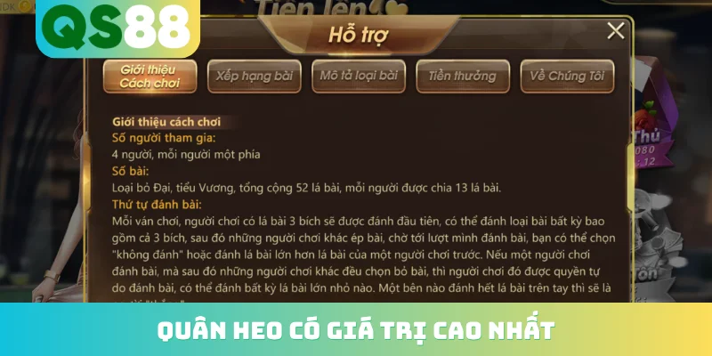 Bài Tiến Lên QS88 - Thách Thức Giới Hạn Của Cao Thủ